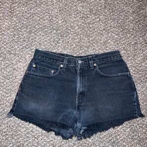 Levi's Women's Black Jean Shorts